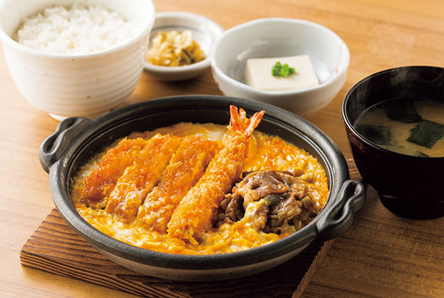 ミックスとじ定食