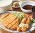 ロースとんかつとエビフライの定食